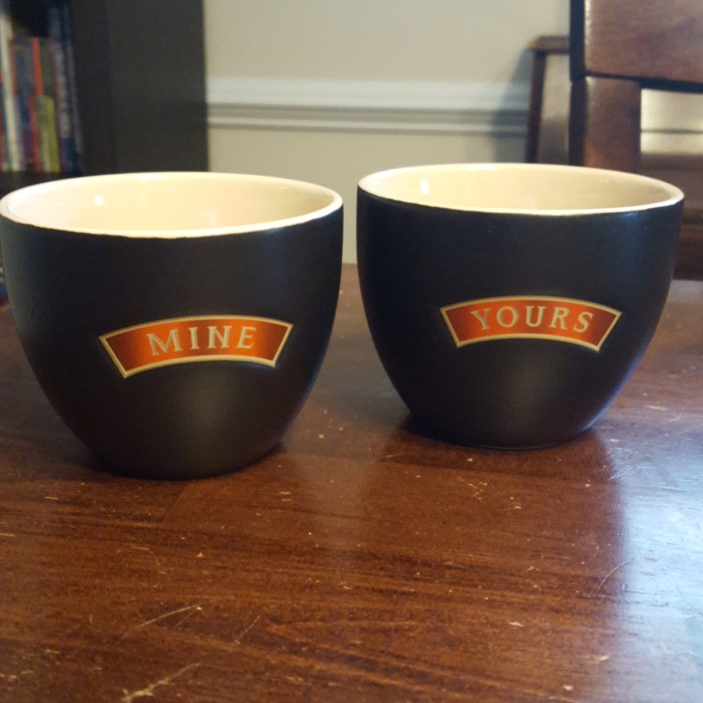 Bailey "Yours & Mine" Coffee cups
